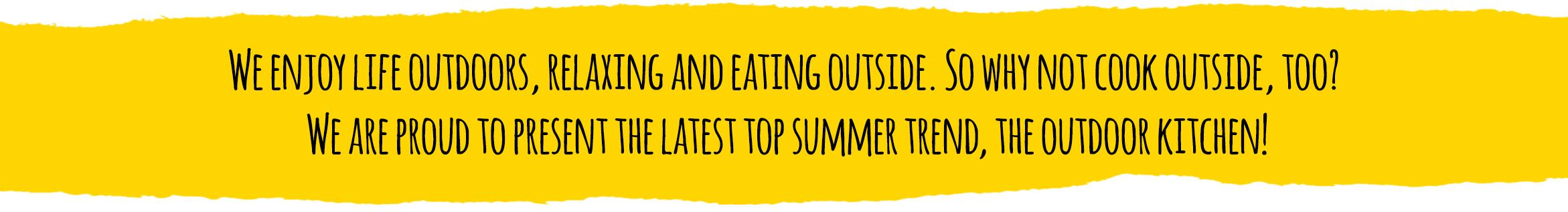 The latest top summer trend: the outdoor kitchen!